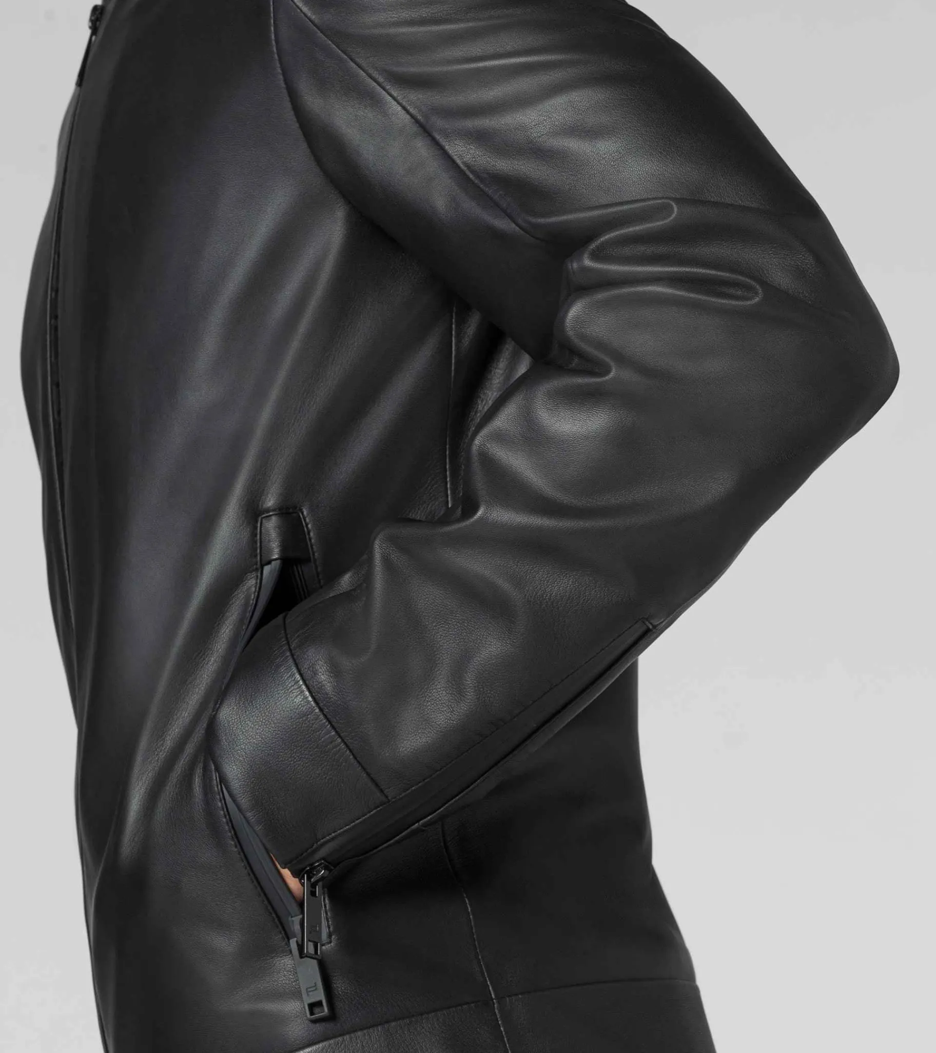 Porsche Design Active Leather Jacket Jet Black Hot