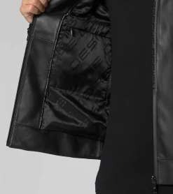 Porsche Design Active Leather Jacket Jet Black Hot