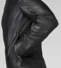 Porsche Design Active Leather Jacket Jet Black Discount
