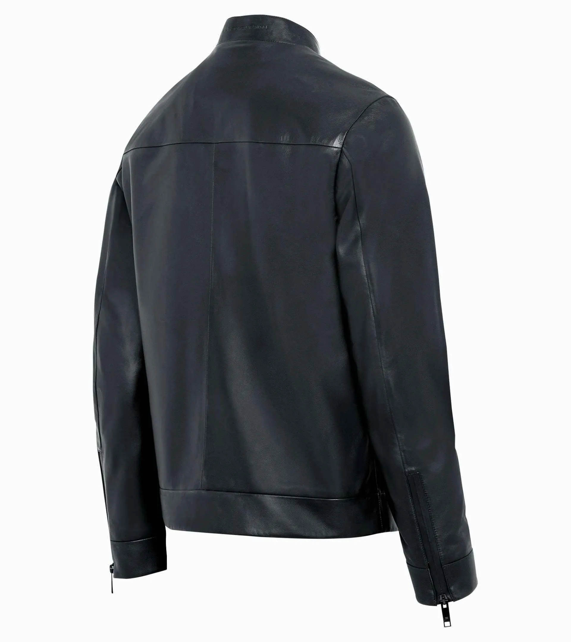 Porsche Design Active Leather Jacket Jet Black New