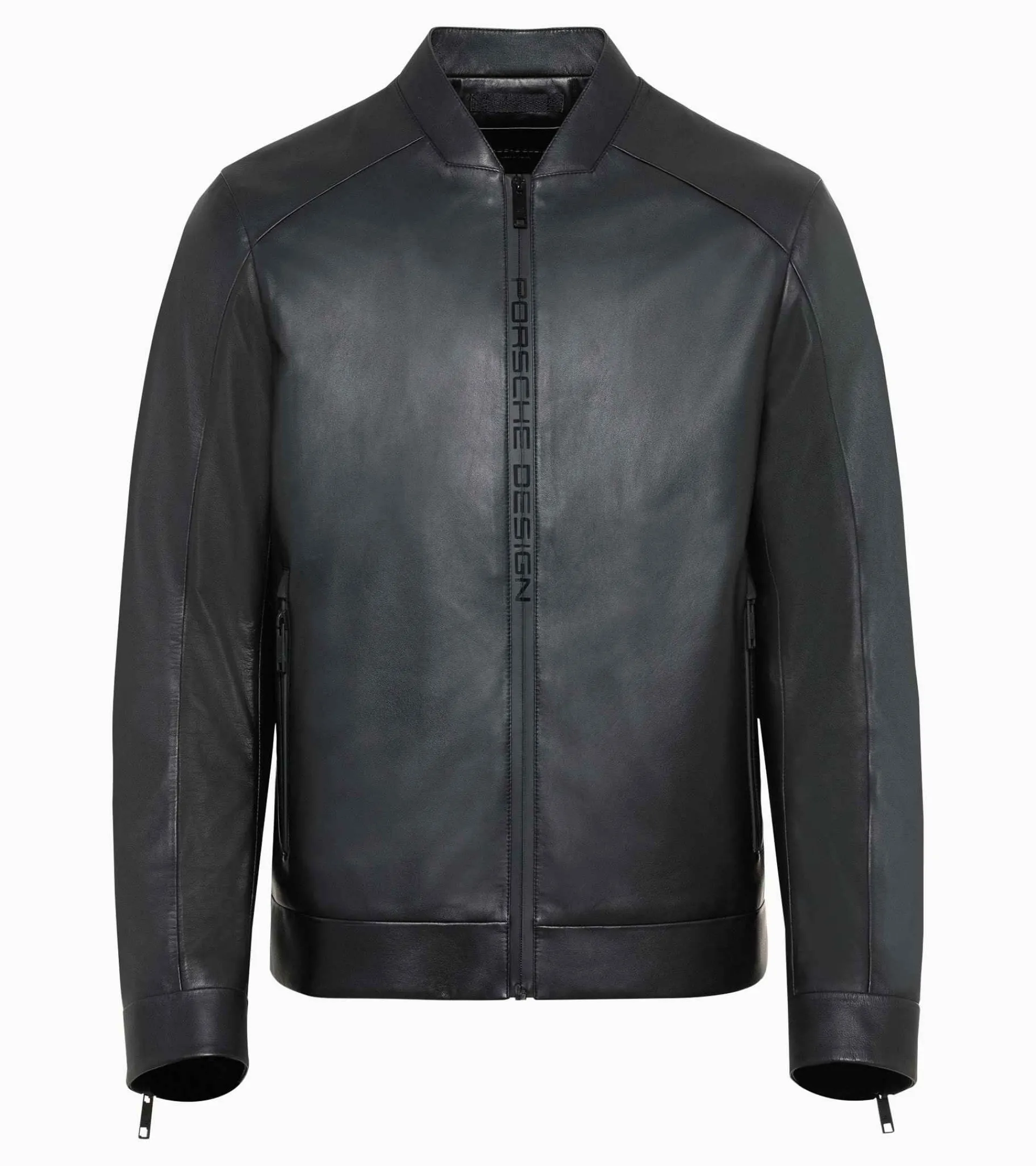 Porsche Design Active Leather Jacket Jet Black New