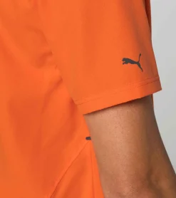 Porsche Design Active Polo Shirt Firecracker Orange Best