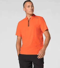 Porsche Design Active Polo Shirt Firecracker Orange Best