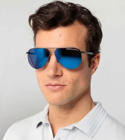 Porsche Design Óculos De Sol P´8962 (C) Dark Grey, Blue Best Sale