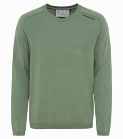 Porsche Design Evoknit® V-Neck Pullover Dusty Green Cheap
