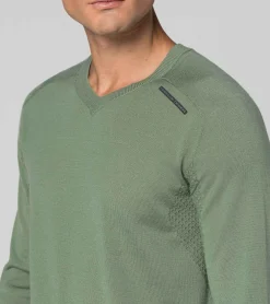 Porsche Design Evoknit® V-Neck Pullover Dusty Green Store