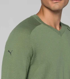 Porsche Design Evoknit® V-Neck Pullover Dusty Green Store