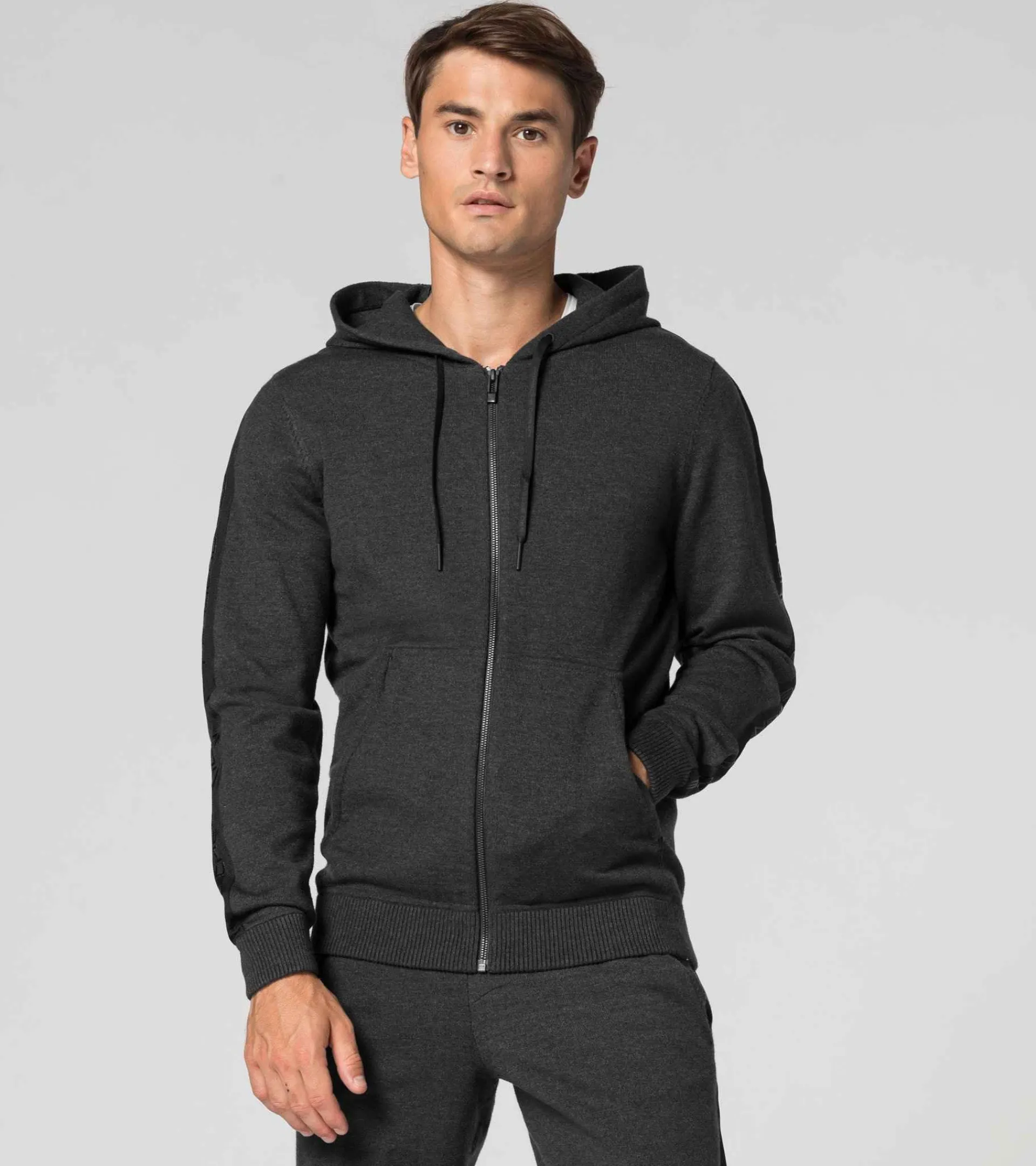 Porsche Design Leisure Fullzip Jacket Asphalt Heather Best