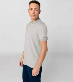 Porsche Design Polo Para Homem Ash Grey Flash Sale