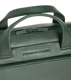 Porsche Design Roadster Leather Briefcase S Cedar Green Clearance