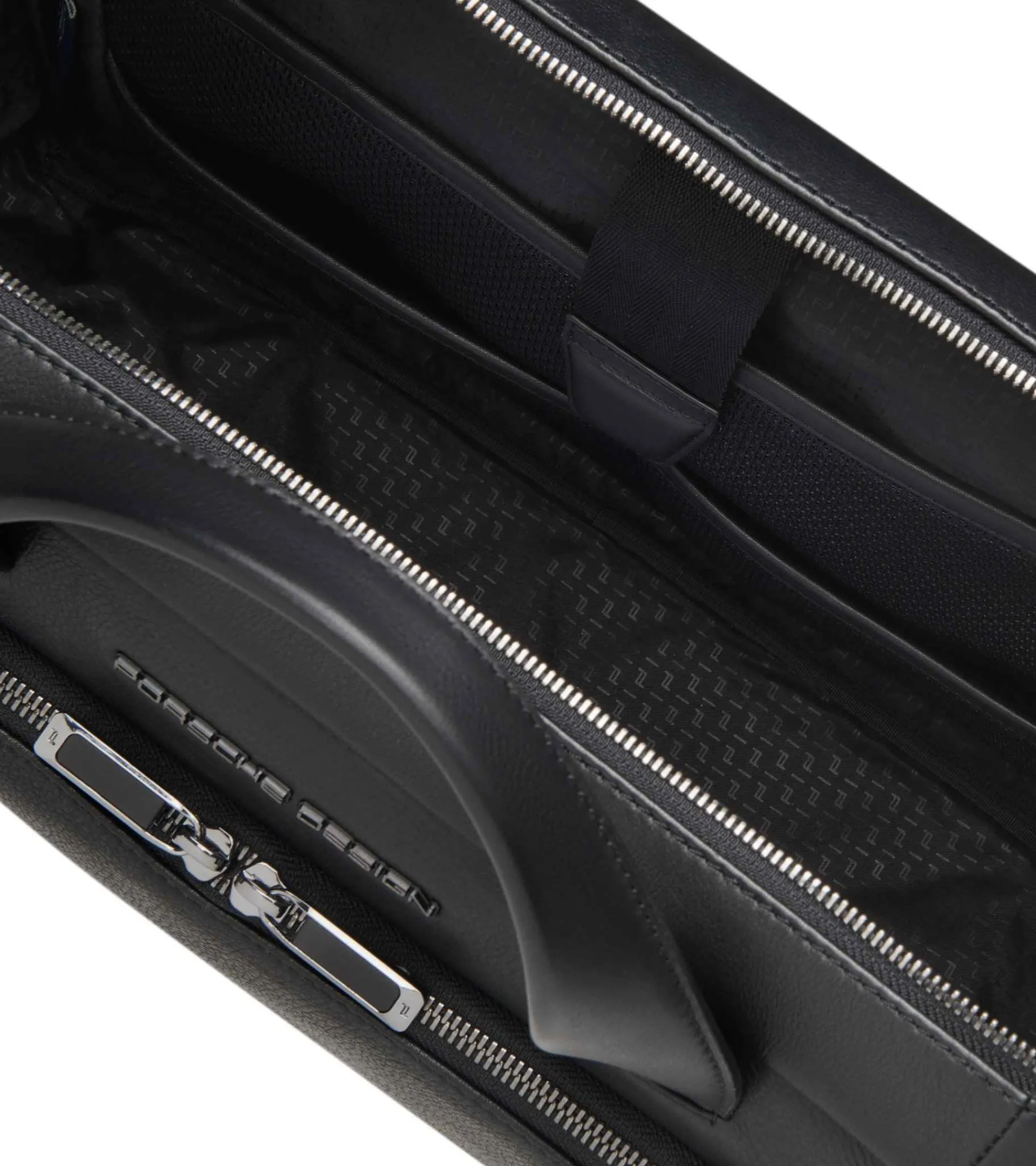 Porsche Design Roadster Leather Briefcase S Black Outlet