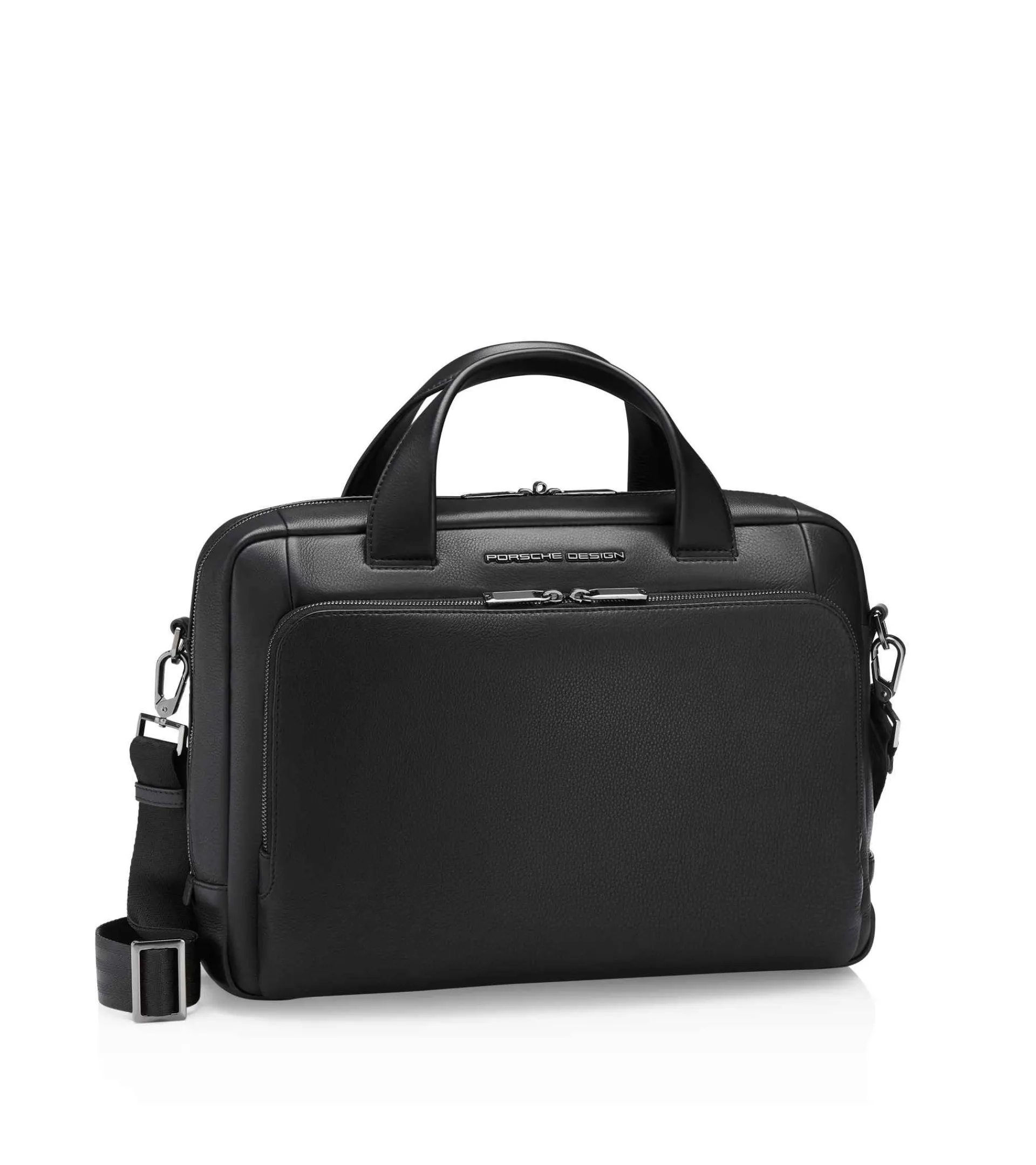 Porsche Design Roadster Leather Briefcase S Black Outlet