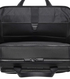 Porsche Design Roadster Leather Briefcase M Black Clearance