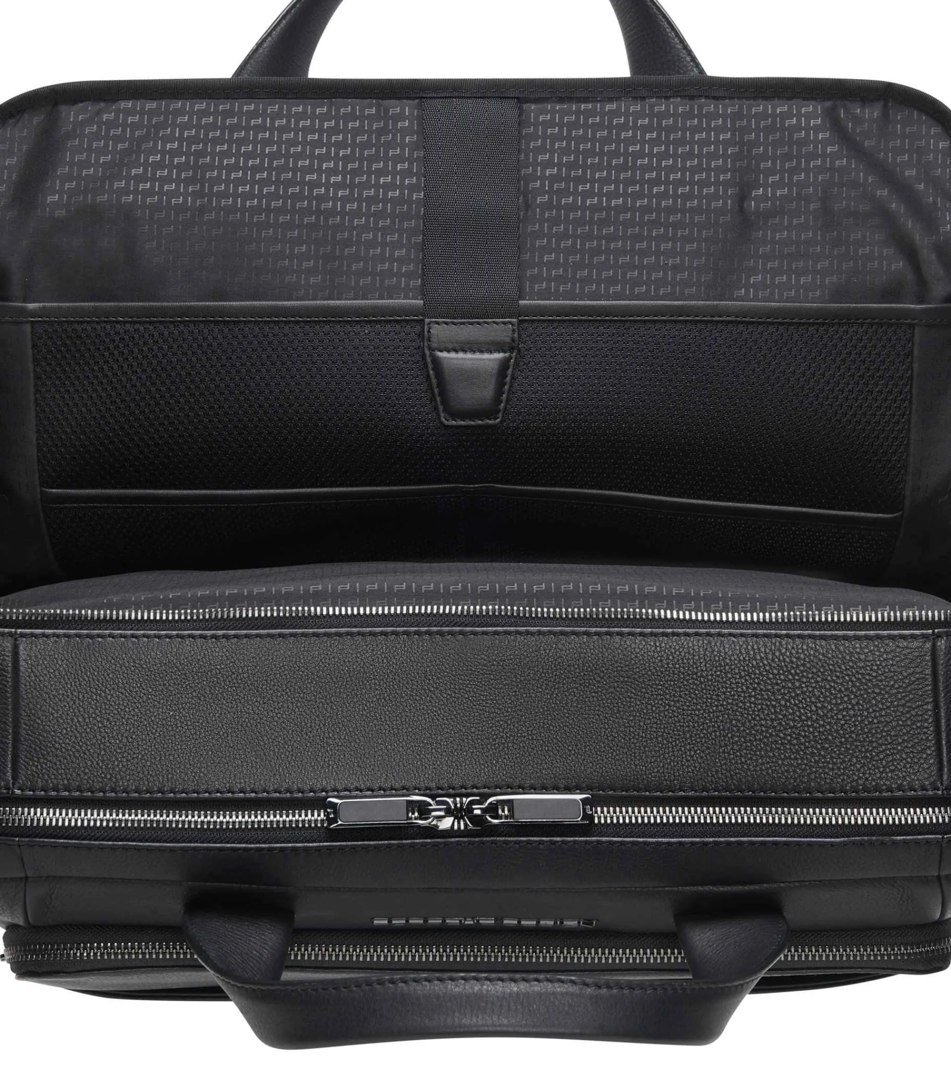 Porsche Design Roadster Leather Briefcase M Black Clearance