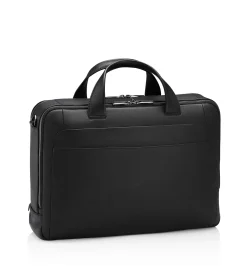 Porsche Design Roadster Leather Briefcase M Black Clearance