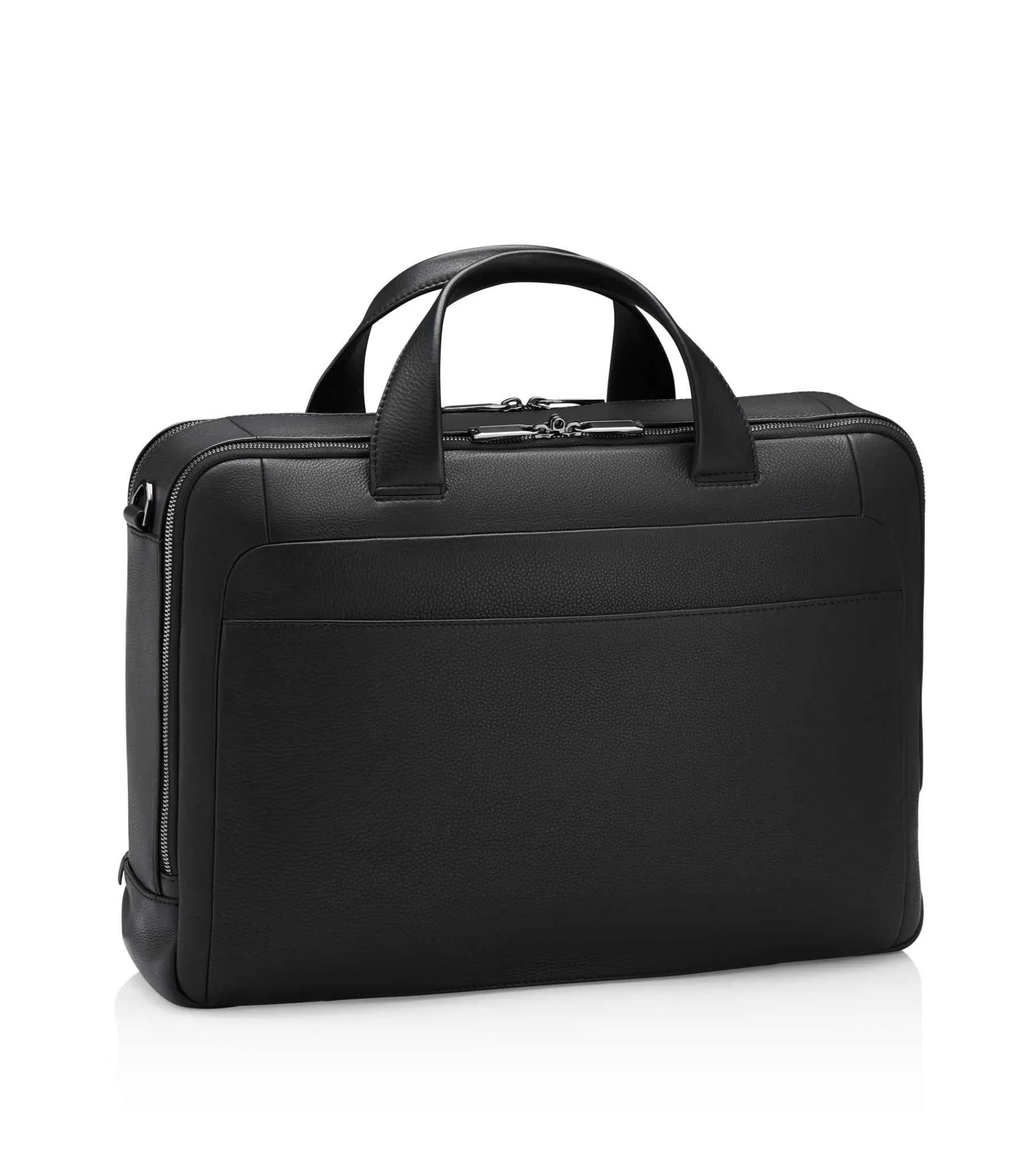 Porsche Design Roadster Leather Briefcase M Black Clearance