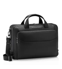 Porsche Design Roadster Leather Briefcase M Black Clearance