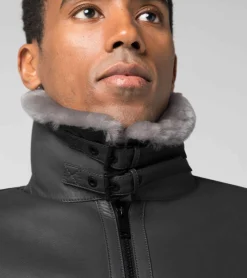 Porsche Design Shearling Casaco Pavement Grey Cheap
