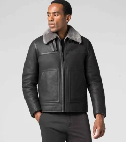 Porsche Design Shearling Casaco Pavement Grey Cheap