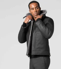 Porsche Design Shearling Casaco Pavement Grey Cheap