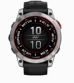 Porsche Design Smartwatch Porsche X Garmin Epix 2 Schwarz, Silber, Rot New