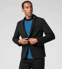Porsche Design Striped Detailed Driving Knit Blazer Jet Black Flash Sale