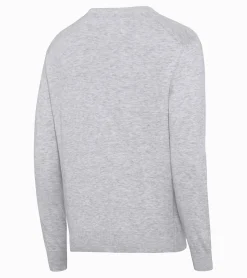 Porsche Design Sueter Com Logotipo Jacquard Bright White Melange Shop