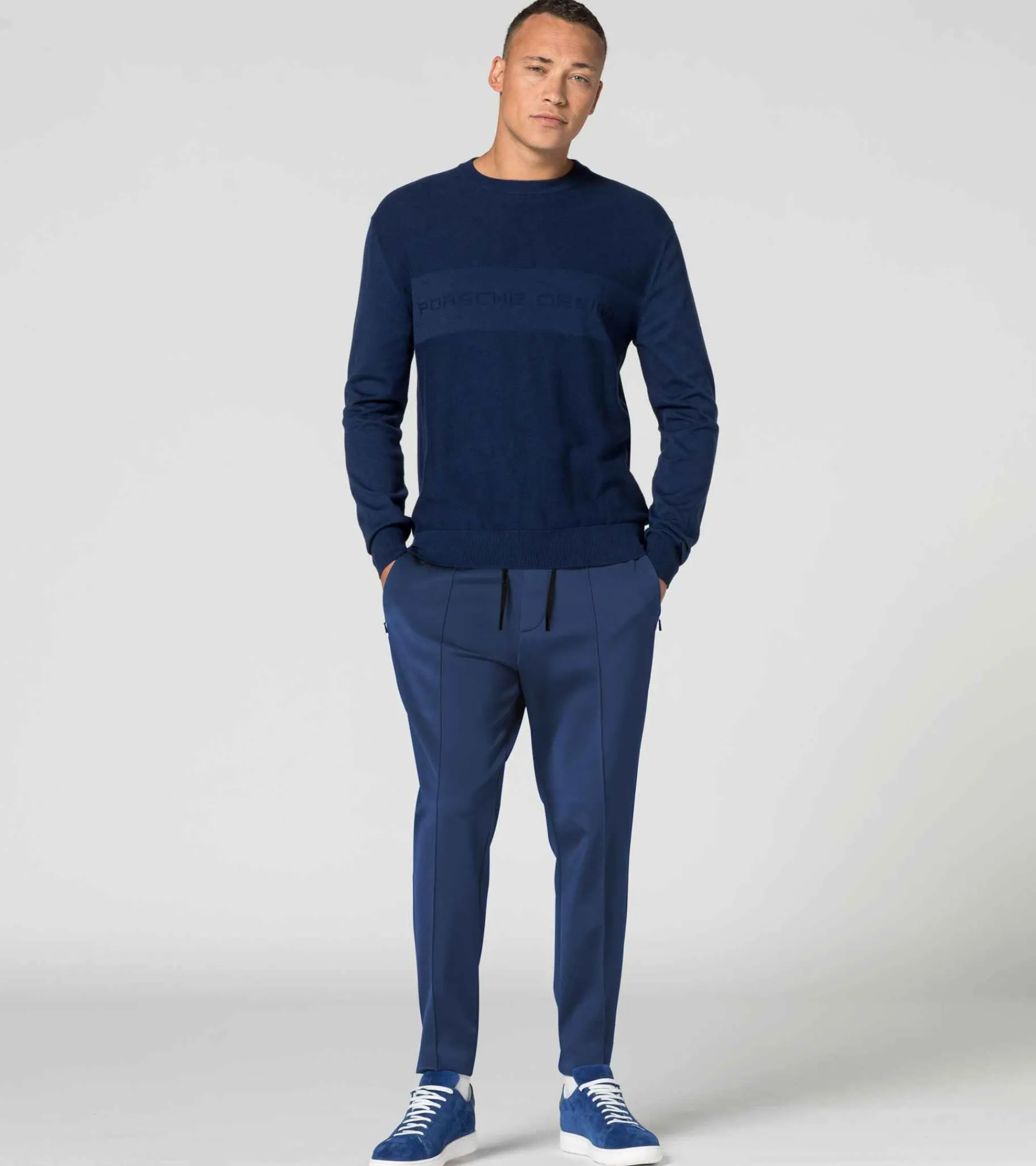 Porsche Design Sueter Com Logotipo Jacquard Blue Depths Outlet
