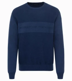 Porsche Design Sueter Com Logotipo Jacquard Blue Depths Outlet