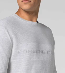 Porsche Design Sueter Com Logotipo Jacquard Bright White Melange Sale