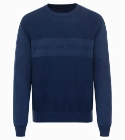Porsche Design Sueter Com Logotipo Jacquard Blue Depths Shop