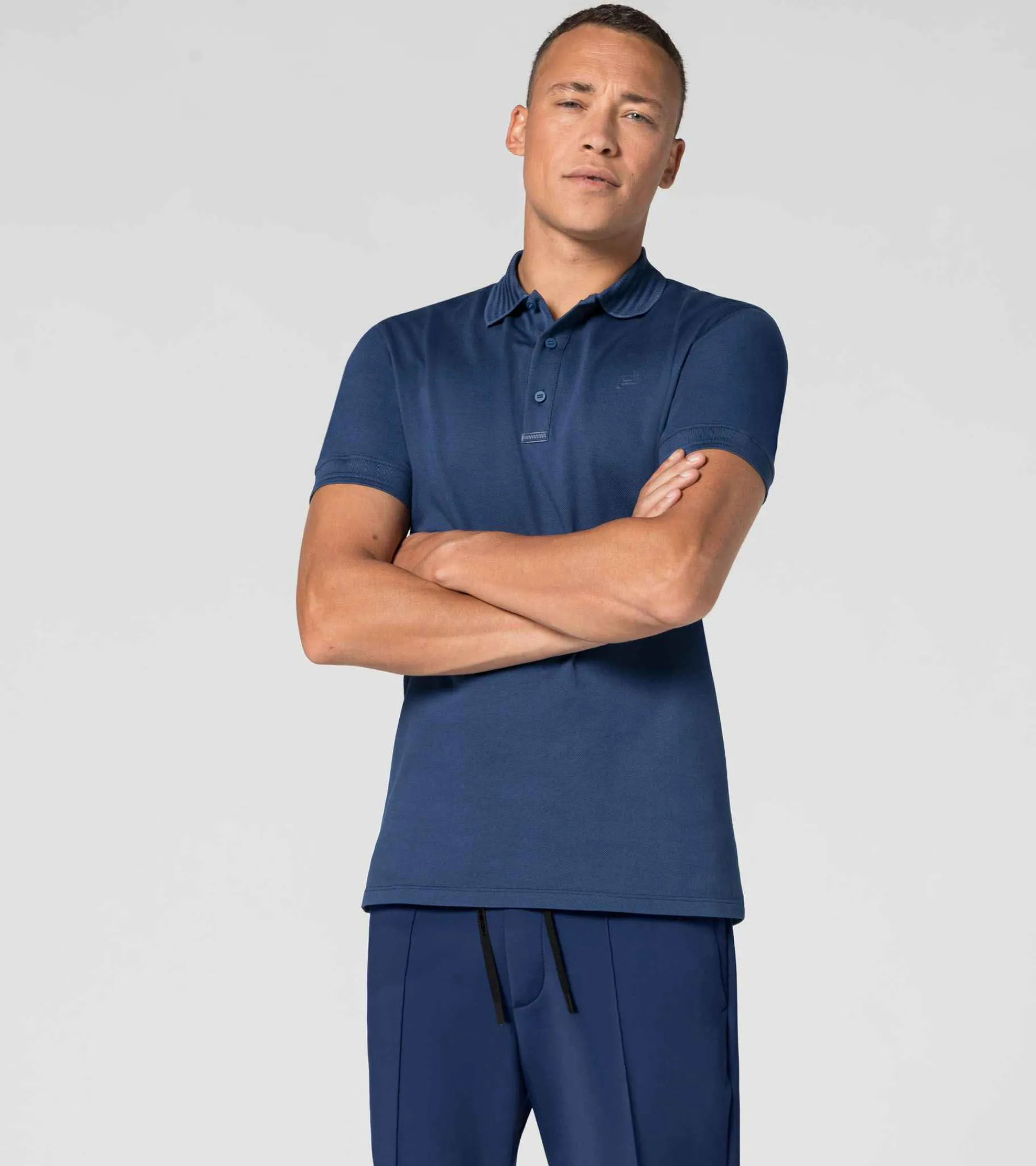 Porsche Design Tecflex Polo Shirt Blue Depths Clearance
