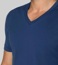 Porsche Design V-Neck T-Shirt Blue Depths Fashion