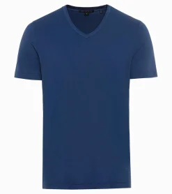 Porsche Design V-Neck T-Shirt Blue Depths New