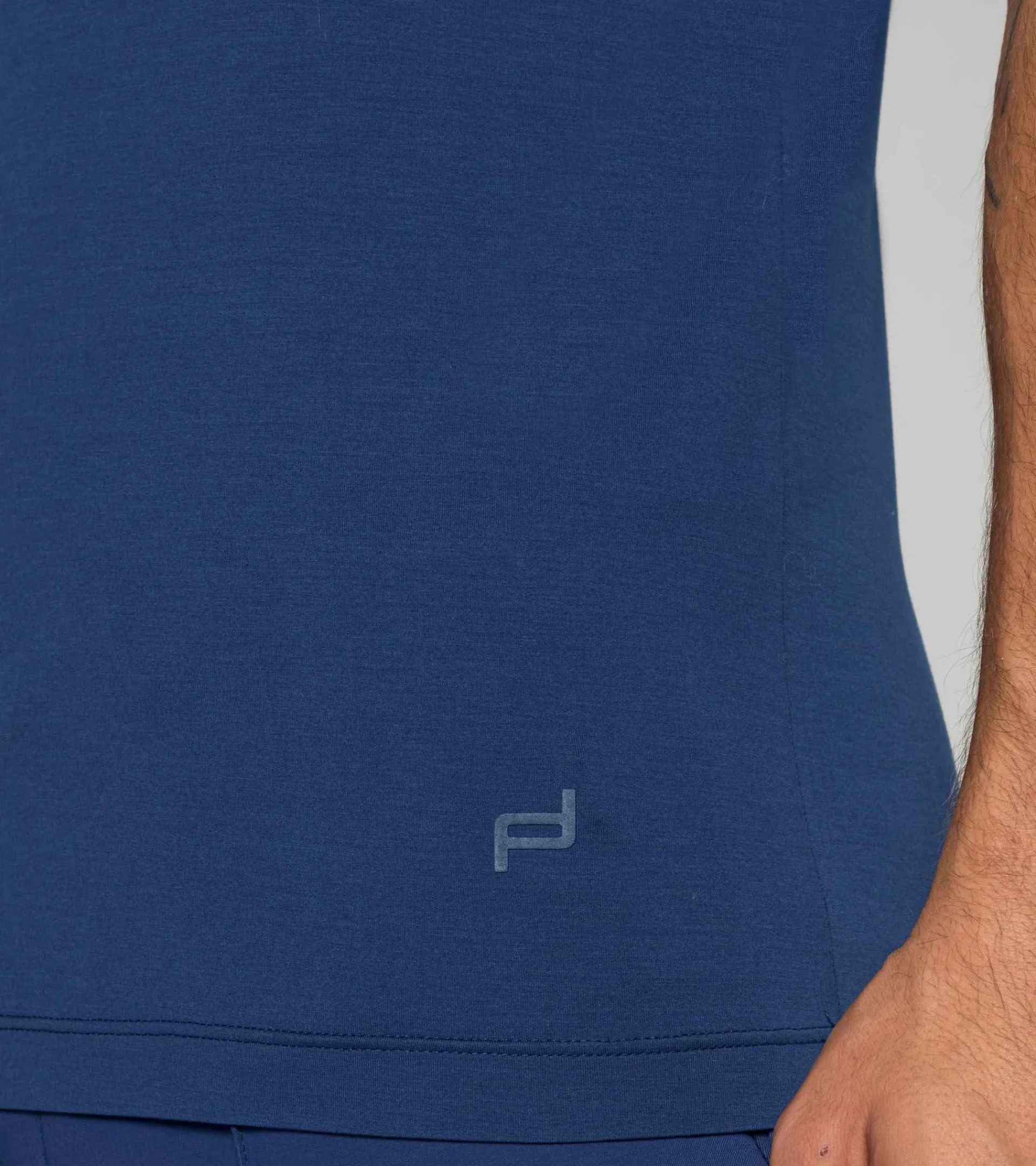 Porsche Design V-Neck T-Shirt Blue Depths New